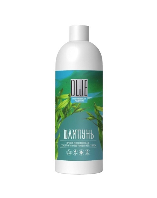 OLJE / Натуральный шампунь против выпадения волос с экстрактом концентрата спирулины и кератина 1000 мл в Нижнем Новгороде